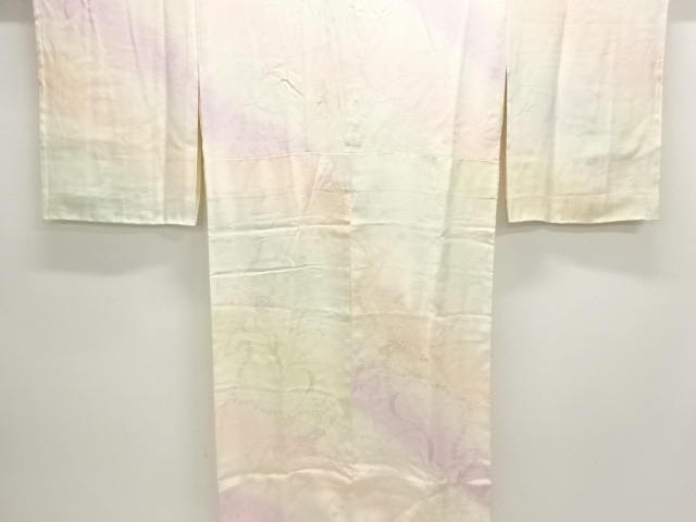 JAPANESE JUBAN / WOVEN FLOWER ROUNDEL